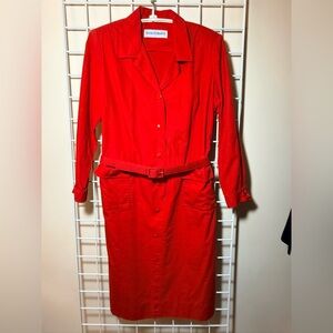Vintage women’s coat dress with belt